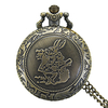 DEFFRUN Mode Lapin Motif Collier Chaîne Quartz Montre de Poche