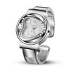 Deffrun Montre en acier avec bracelet en forme de coeur pour femme,  cristal Colorful à quartz