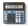 Deli 2137 Desktop Calculatrice Accounting Batterie Solar Dual Power Supply 12 Digit Calculatrice Bank Office Business