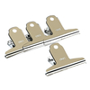Deli 9533 4 Pcs / lot 76mm Large Yamagata Bill Tickets Pince Conseil Clips Clips financiers pour reliure en métal Porte-