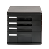 Deli 9772 Classeur Tour-Storey Classeur En Plastique Organisateur De Bureau Classeur Armoire À Tiroirs Classeur