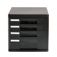 Deli 9772 Classeur Tour-Storey Classeur En Plastique Organisateur De Bureau Classeur Armoire À Tiroirs Classeur