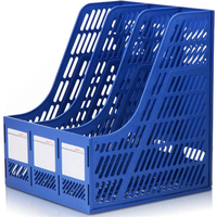 Deli 9847 Supports à documents Porte-fichiers 3 couches Boîte de fichiers Organisateur de fichiers en plastique Pour le