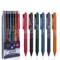 Deli A130 0.5mm couleur balle Point Gel stylo lisse écriture presse stylo à bille papeterie étudiants bureau fournitures