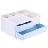 Deli Desktop Storage Box Cosmétique Maquillage Case 2/4 Grilles Tiroirs Bureau Accessoires De Bureau Organisateur Porte-