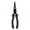 DeLi DL0104 Pince à bec fin anti-dérapant Pince à bec long diagonal Pince à aiguille Fil électrique Chrome Vanadium Noir