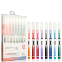 Deli s855 8 PCS gel stylo signature stylo 0.5mm lisse séchage rapide écriture stylo pour étudiants fournitures de bureau