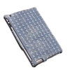 Denim microfibre tissu peau cas de style de la chaleur de gaufrage pour ipad 2 3