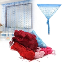 Dentelle amour coeur chaîne porte fenêtre rideaux rideaux gland cantonnière décoration 100 cm x 200 cm