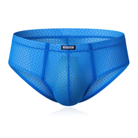 Dentelle transparente maille respirante sans couture U poche convexe bikinis slips sous-vêtements