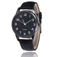 DENTON SIDPEGA Montre à quartz pour homme avec bracelet en cuir simple