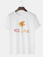 Design Gradient Text Print Fitness Workout Col rond T-shirts manches courtes