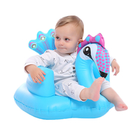 Dessin animé mignon paon jouets gonflables canapé portable multifonctionnel salle de bain canapé chaise pour enfants cad
