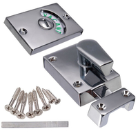 Dessin de nickel salle de bains chromage serrure de la porte des toilettes indique le boulon de porte