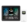 Digital Weather Station Alarm Clock Wireless Indoor Outdoor Thermometer with Atomic Clock Forecast Station with Calendar