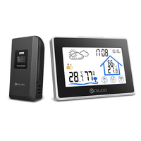 Digoo DG-TH8380 sans fil thermomètre hygromètre écran tactile station météo avec thermomètre extérieur prévision capteur