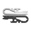 DIGOO DG-XBS 8 en 1 EDC Multi-usages Clé En Acier Inoxydable Porte-clés Outils Tournevis Décapsuleur Jauge Outil Portabl