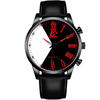 DIJANES 6 couleurs en cuir hommes Vintage montre daffaires décorée montre à quartz pointeur