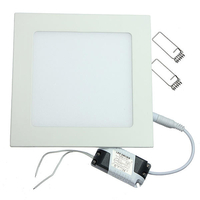 Dimmable 12W Square Ultra Thin plafond économie dénergie LED Panel Light