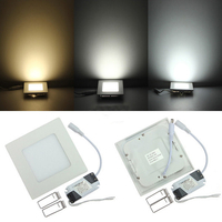 Dimmable 6W Square Ultra Thin Plafond Energy Saving LED Panel Light