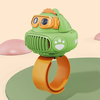 Dinosaur Projection Watch Fan Mini Portable Cartoon Handheld Fan USB Rechargeable Cooler Fan