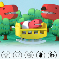 Dinosaure bébé série enfants Puzzle cerveau puissance énergie assemblée magnétique assemblé bloc de construction jouets