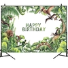 Dinosaure forêt thème anniversaire toile de fond vinyle Studio toile de fond photographie accessoires Photo fond décorat