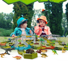 Dinosaure Monde Flexible Racing Voiture Piste Jouets Construction Jouer Jeu Jeu Éducatif Jouet pour Enfants Cadeau