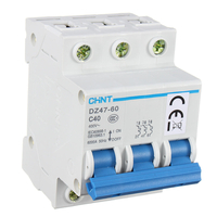 Disjoncteur résiduel miniature actuel AC400V 50Hz 6000A 3P 6A ~ 40A