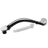 Dispositif dévacuation de leau de vidange de baignoire rotative Tuyau dégout Chorme Drainpipe de baignoir