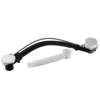 Dispositif dévacuation de leau de vidange de baignoire rotative Tuyau dégout Chorme Drainpipe de baignoir