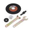 Disque de coupe en acier inoxydable avec écrous à bride 5 pièces accessoires de meulage pour la coupe