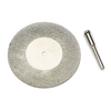 Disque de coupe en métal de meule de diamant de 60mm pour loutil rotatoire de Dremel avec 1 arbre darbre