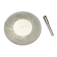 Disque de coupe en métal de meule de diamant de 60mm pour loutil rotatoire de Dremel avec 1 arbre darbre