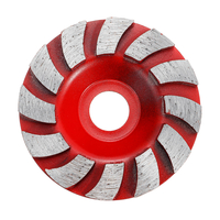 Disque de meule diamant 90mm Disque Béton Maçonnerie Pierre Marbre Ponçage Roue Rouge