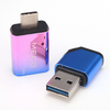 Disque MECO 128G USB3.0 Flash avec adaptateur Type-C Clé mémoire 2 en 1 Clé USB OTG Clé USB Pendrive 32G 64G Clé en méta