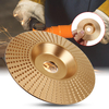 Disque rotatif de meule en bois dor de 100x16mm ponçant le disque abrasif de sculpture en bois
