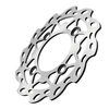 Disques de frein avant avant de 190 mm Roue de vélo de puits ondulée pour moto 125cc 140cc