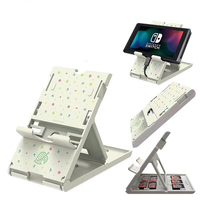 Dissipateur de chaleur réglable pliable NS Console de jeu Support de téléphone avec 7 porte-cartes pour Nintendo Switch