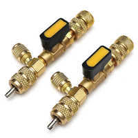 Dissolvant de valve de Schrader Dual Taille 1/4 5/16 pouces Outil dinstallation de port