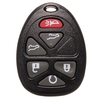 Distant cas de coquille clé pour chevrolet six boutons de remplacement noir