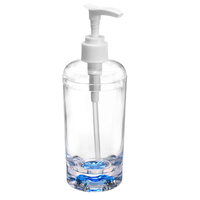 Distributeur acrylique de savon de gel de douche de shampooing acrylique de bouteille hydraulique transparente