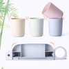 Distributeur automatique de dentifrice 4 en 1 + brosse à dents + sèche-cheveux + support de tasse