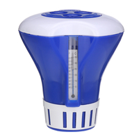 Distributeur de produits chimiques flottant de piscine durable de haute qualité avec thermomètre pour outils de cheaning