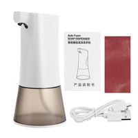 Distributeur de savon automatique à capteur infrarouge 350 ml lave-mains en mousse sans contact