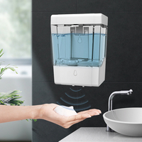 Distributeur de savon automatique mural 900ML IPX3 distributeur de liquide à induction infrarouge Waterpfoor pour cuisin