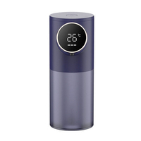 Distributeur de savon automatique rechargeable sans contact 320 ml lave-mains moussant automatique avec température ambi