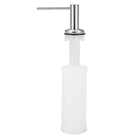 Distributeur de savon liquide en acier inoxydable,  distributeur de savon de cuisine 300 ml