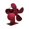Distribution de chaleur efficace à faible bruit de ventilateur de foyer de ventilateur de cuisinière à 4 lames