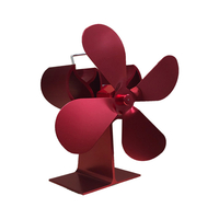 Distribution de chaleur efficace à faible bruit de ventilateur de foyer de ventilateur de cuisinière à 4 lames